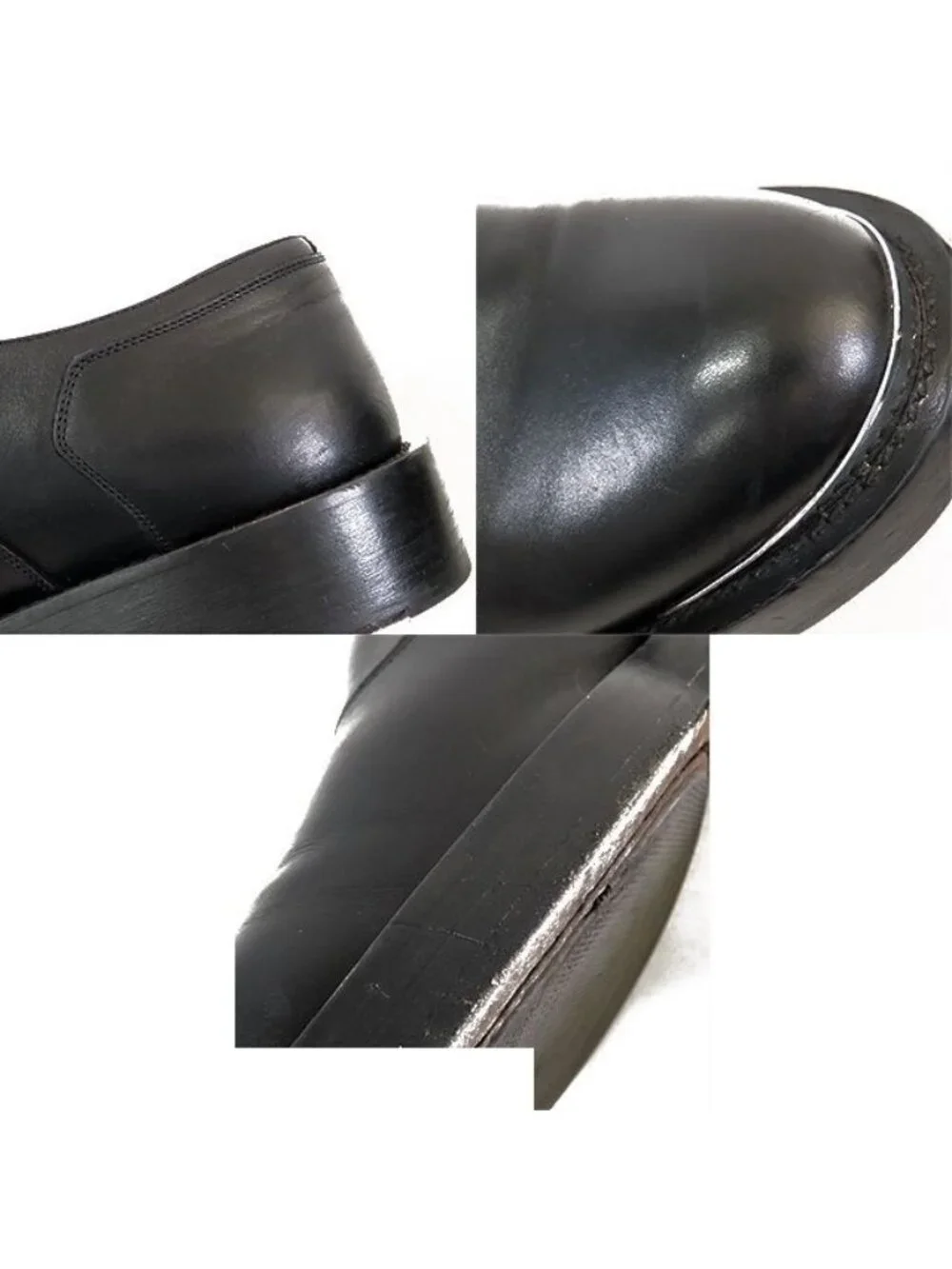 Dior Combat Monk Dress Shoes Black Leather Single Business